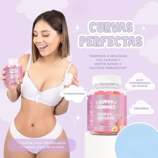 🍑 CURVY GUMMIES - Premium 60 Gomitas