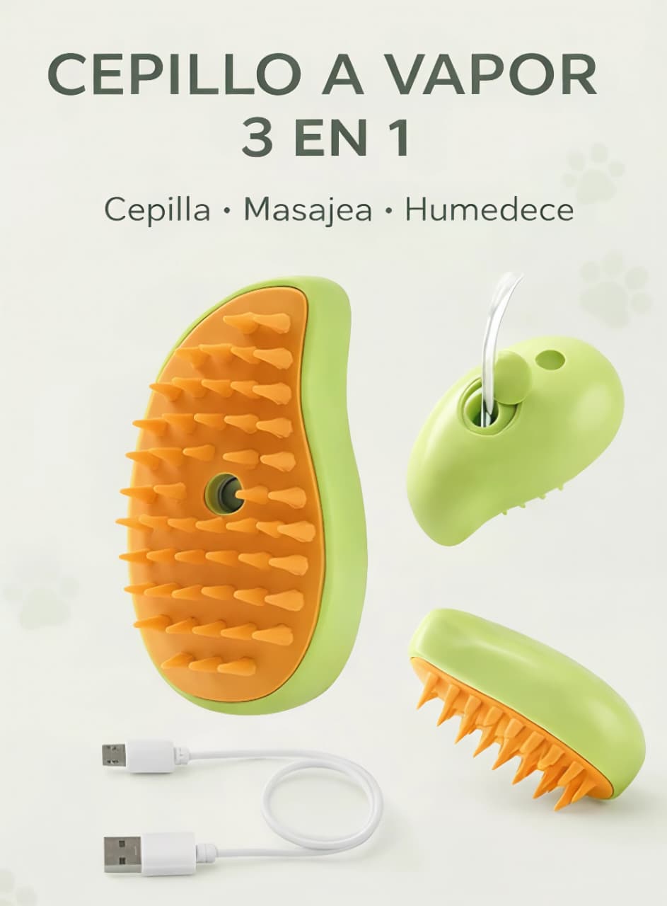 Cepillo 3 en 1 Autolimpiable para Perros y Gatos😸🐶