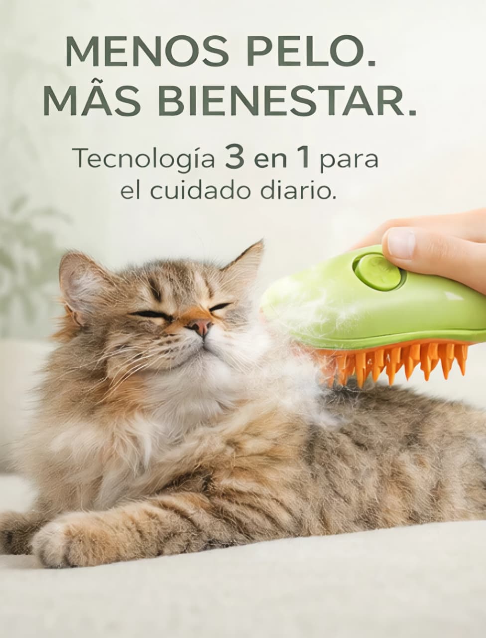 Cepillo 3 en 1 Autolimpiable para Perros y Gatos😸🐶